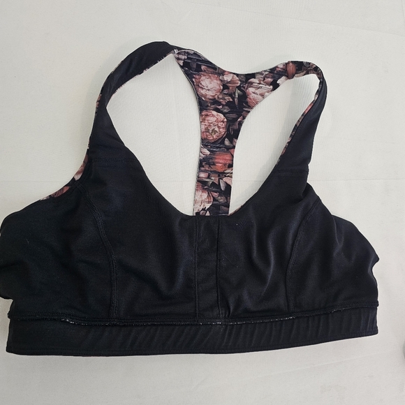Lululemon Break Free Longline Sports Bra Peony Floral Print Size 12 - Picture 10 of 12